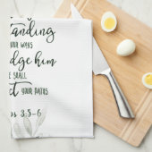 Vertrouwen in de Lord floral Theedoek (Quarter Fold)