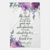 Vertrouwen in de Lord floral Theedoek (Verticaal)