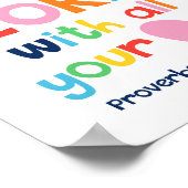 Vertrouwen in de Lord Kinder Christelijke Bijbel V Poster (Hoek)