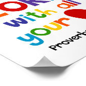 Vertrouwen in de Lord Kinder Christelijke Bijbel V Poster (Hoek)