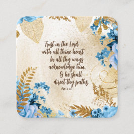 Vertrouwen in de Lord KJV Bijbel Verse Informatiekaartje