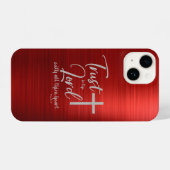 Vertrouwen in de Lord KJV Bijbel Verse iPhone Hoesje (Achterkant horizontaal)