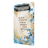 Vertrouwen in de Lord KJV Bijbel Verse Mini Klembord (Angled2)