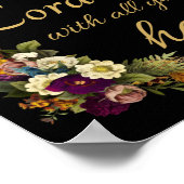 Vertrouwen in de LORD met Al Uw Hart voor Vrouwen Poster (Hoek)