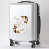 Vertrouwen in de LORD met Al Uw Hart voor Vrouwen Sticker (Koffer)