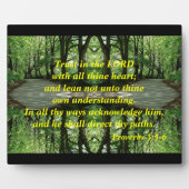 Vertrouwen in de Lord Plaque Fotoplaat (Voorkant)