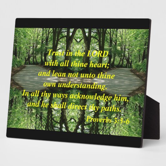 Vertrouwen in de Lord Plaque Fotoplaat (Zijkant)