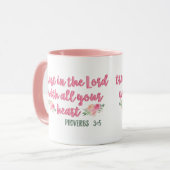 Vertrouwen in de Lord Proverb // Bijbelversie Mok (Voorkant links)