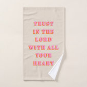 Vertrouwen in de Lord Proverbs 3:5-6 Bijbel Verse  Bad Handdoek (Handdoek)