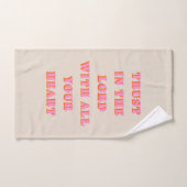 Vertrouwen in de Lord Proverbs 3:5-6 Bijbel Verse  Bad Handdoek (Handdoek)
