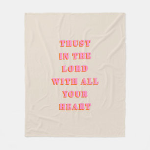Vertrouwen in de Lord Proverbs 3:5-6 Bijbel Verse  Fleece Deken