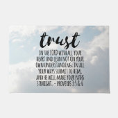 Vertrouwen in de Lord Proverbs 3:5-6 Deurmat (Voorkant)