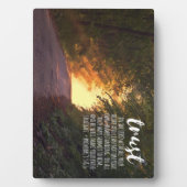 Vertrouwen in de Lord Proverbs 3:5-6 Fotoplaat (voorkant)