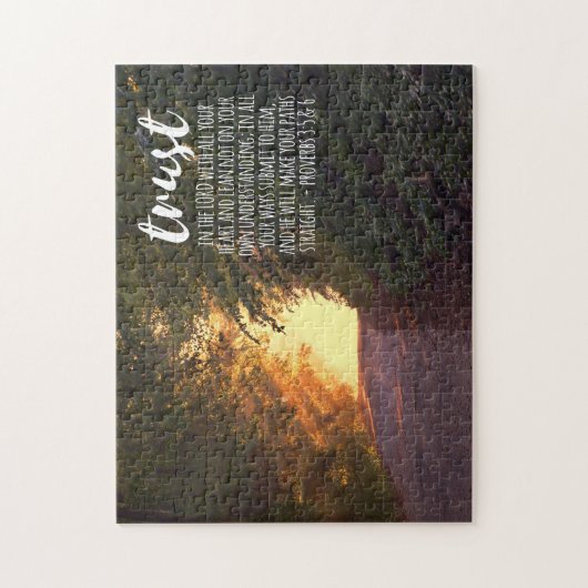 Vertrouwen in de Lord Proverbs 3:5-6 Legpuzzel (Verticaal)