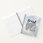 Vertrouwen in de Lord Proverbs 3:5-6 Notitieboek (Binnen)