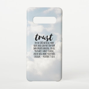 Vertrouwen in de Lord Proverbs 3:5-6 Samsung Galaxy S10 Hoesje