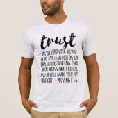 Vertrouwen in de Lord Proverbs 3:5-6 T-shirt (Voorkant)