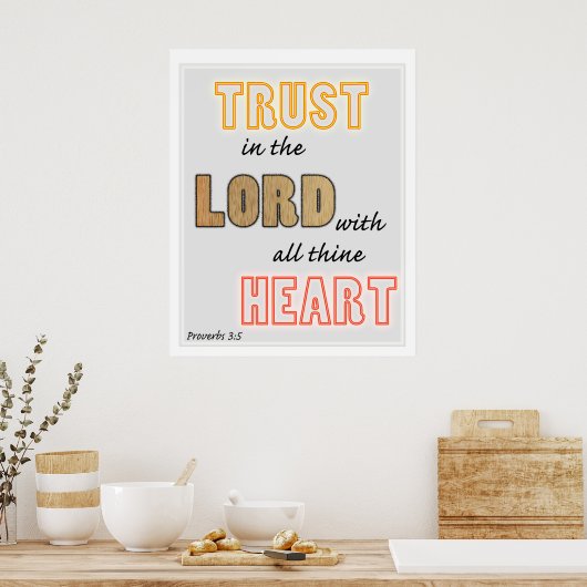 vertrouwen in de scriptbetuigingen van de Heer Poster (Keuken)