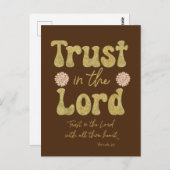 Vertrouwen in de Verse Verse van de Heer Briefkaart (Voorkant / Achterkant)