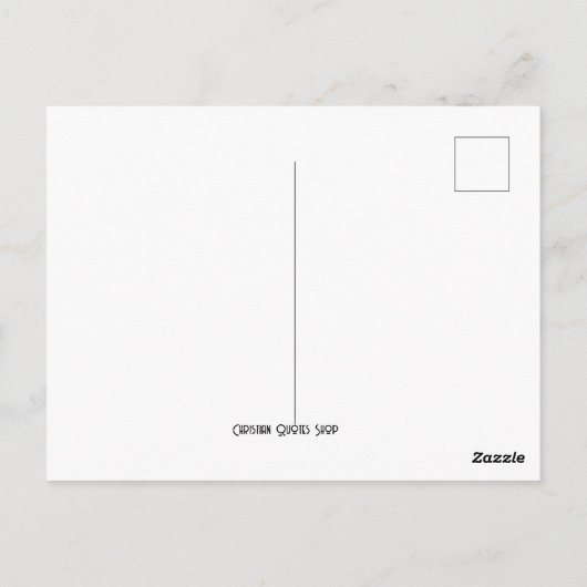 Vertrouwen in de Verse Verse van de Heer Briefkaart (Achterkant)