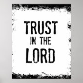 Vertrouwen in de Verse Verse van de Heer Poster (Voorkant)