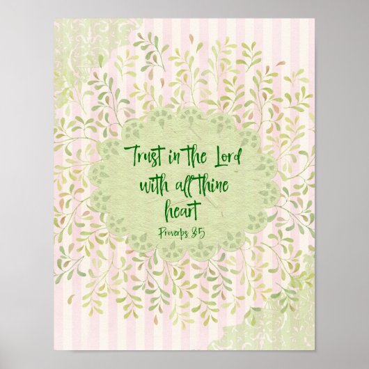Vertrouwen in de Verse Verse van de Heer Poster (Voorkant)