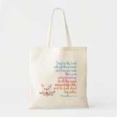 Vertrouwen in de Verse Verse van de Heer Tote Bag (Voorkant)