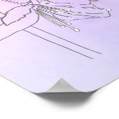 Vertrouwen in de Waterverf Verse Floral van de Hee Poster (Hoek)