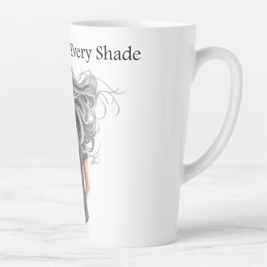 Vertrouwen in elke grijstinten latte mok (Rechts)