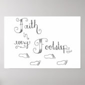 Vertrouwen in elke voetstap poster (Voorkant)