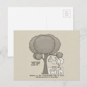 Vertrouwen in Faith Briefkaart (Voorkant / Achterkant)