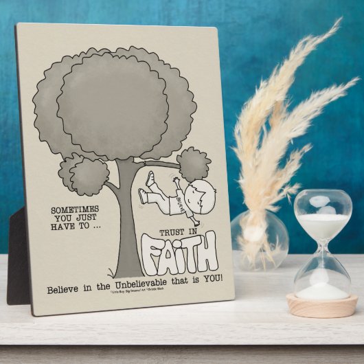 Vertrouwen in Faith Fotoplaat (Zijkant)