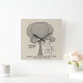 Vertrouwen in Faith Vierkante Klok (Huis)