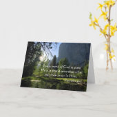 Vertrouwen in God Adult Baptism Kaart (Gele Bloem)