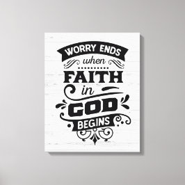 Vertrouwen in God Canvas Afdruk