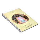 Vertrouwen in God - Custom Notitieboek Kat Koffie  (Rechterzijde)