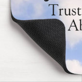 Vertrouwen in God Inspirerend Aangepaste Naam Blue Muismat (Hoek)