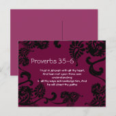 Vertrouwen in God met Al Uw Hart Spreuken 3:5 Briefkaart (Voorkant / Achterkant)