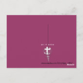 Vertrouwen in God met Al Uw Hart Spreuken 3:5 Briefkaart (Achterkant)