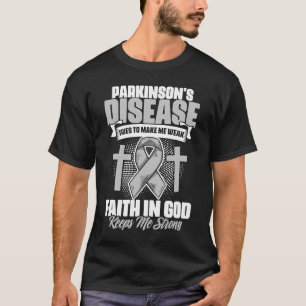Vertrouwen in God PD-Patiëntenstrijder Ziekte van T-shirt