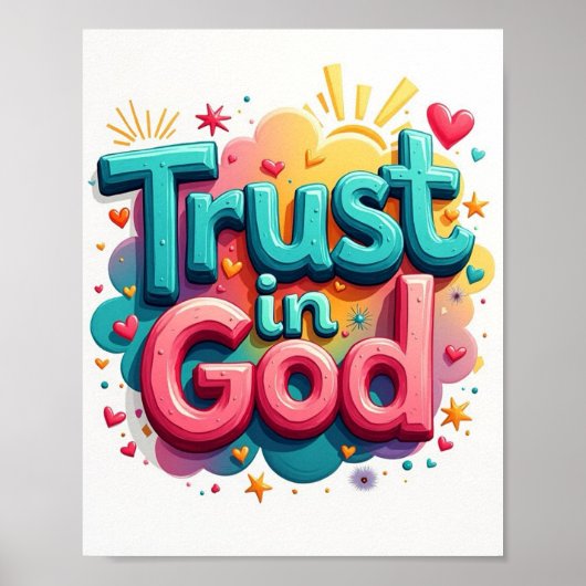 Vertrouwen in God Poster (Voorkant)