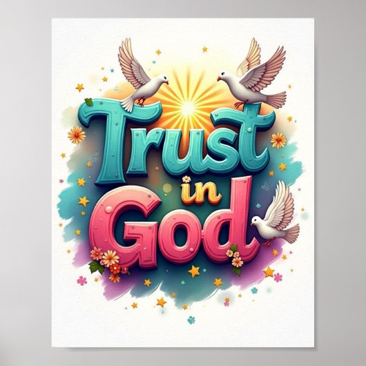Vertrouwen in God Poster (Voorkant)