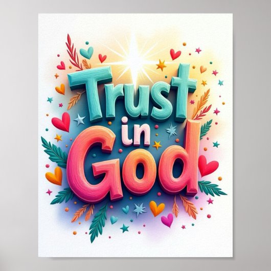 Vertrouwen in God Poster (Voorkant)