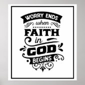 Vertrouwen in God Quote Poster (Voorkant)