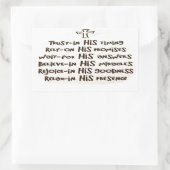 Vertrouwen in God Rechthoekige Sticker (Tas)