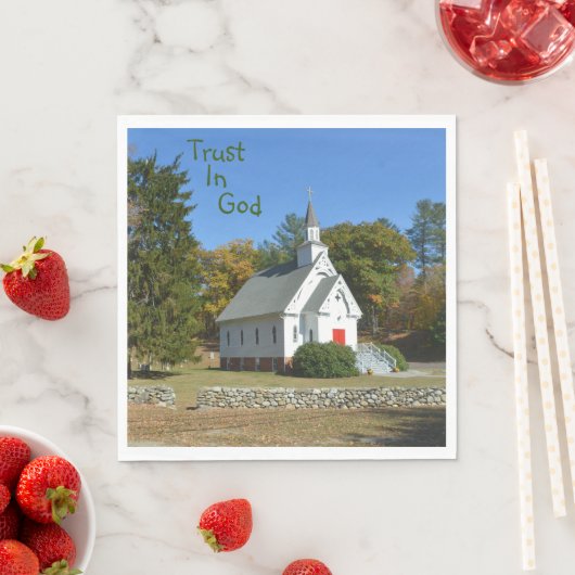 Vertrouwen in goddelijke kerk servet (Insitu)