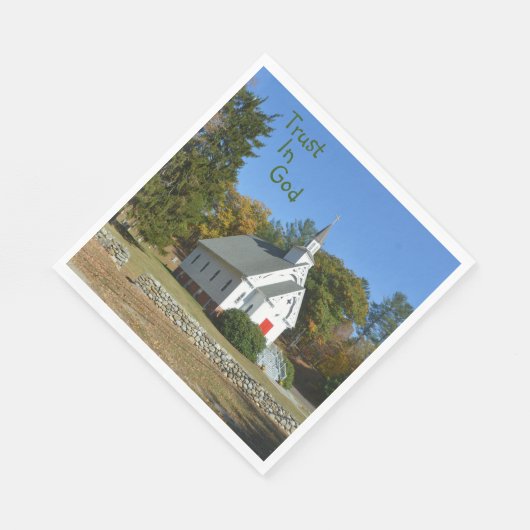 Vertrouwen in goddelijke kerk servet (Hoek)
