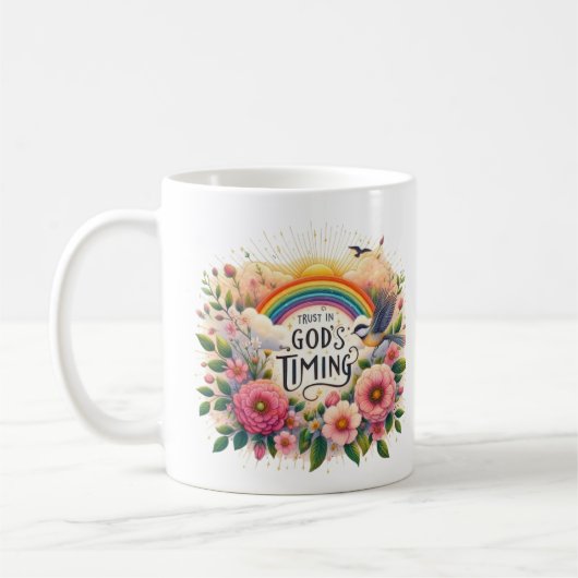 Vertrouwen in Gods timing Koffiemok (Links)