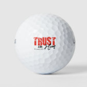 Vertrouwen in hem - Proverbs 3:5 Golfballen (Voorkant)
