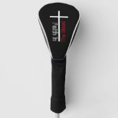 Vertrouwen in het Christelijk kruis van het bloed Golfheadcover (Voorkant)